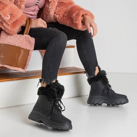 Черные зимние сапоги на платформе Parag - Обувь