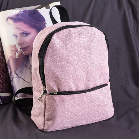 Мерцающий рюкзак в розовом цвете