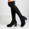 Черные женские ботфорты на каблуках Tomira - Обувь