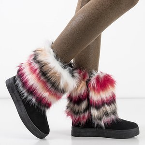 Черные женские зимние сапоги на меху Marell - Обувь