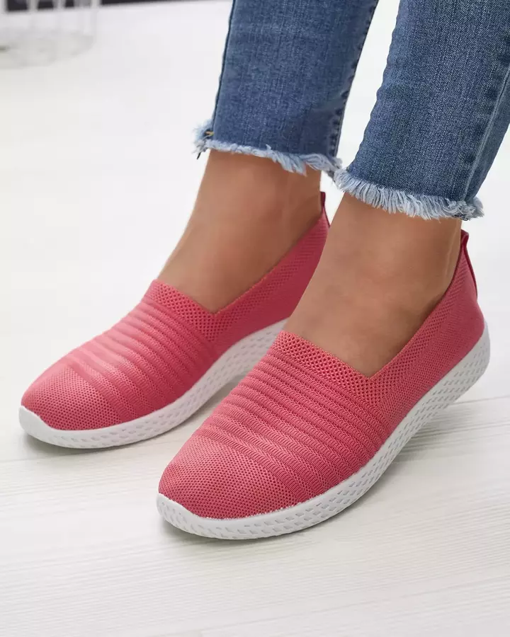 Коралловые женские кеды-слипы Covvu- Footwear