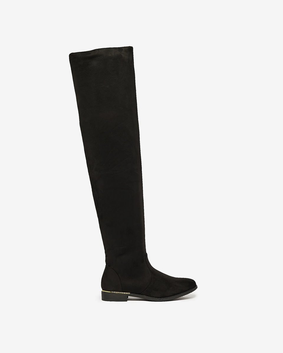 Royalfashion Black Women's Tall Elegant Boots