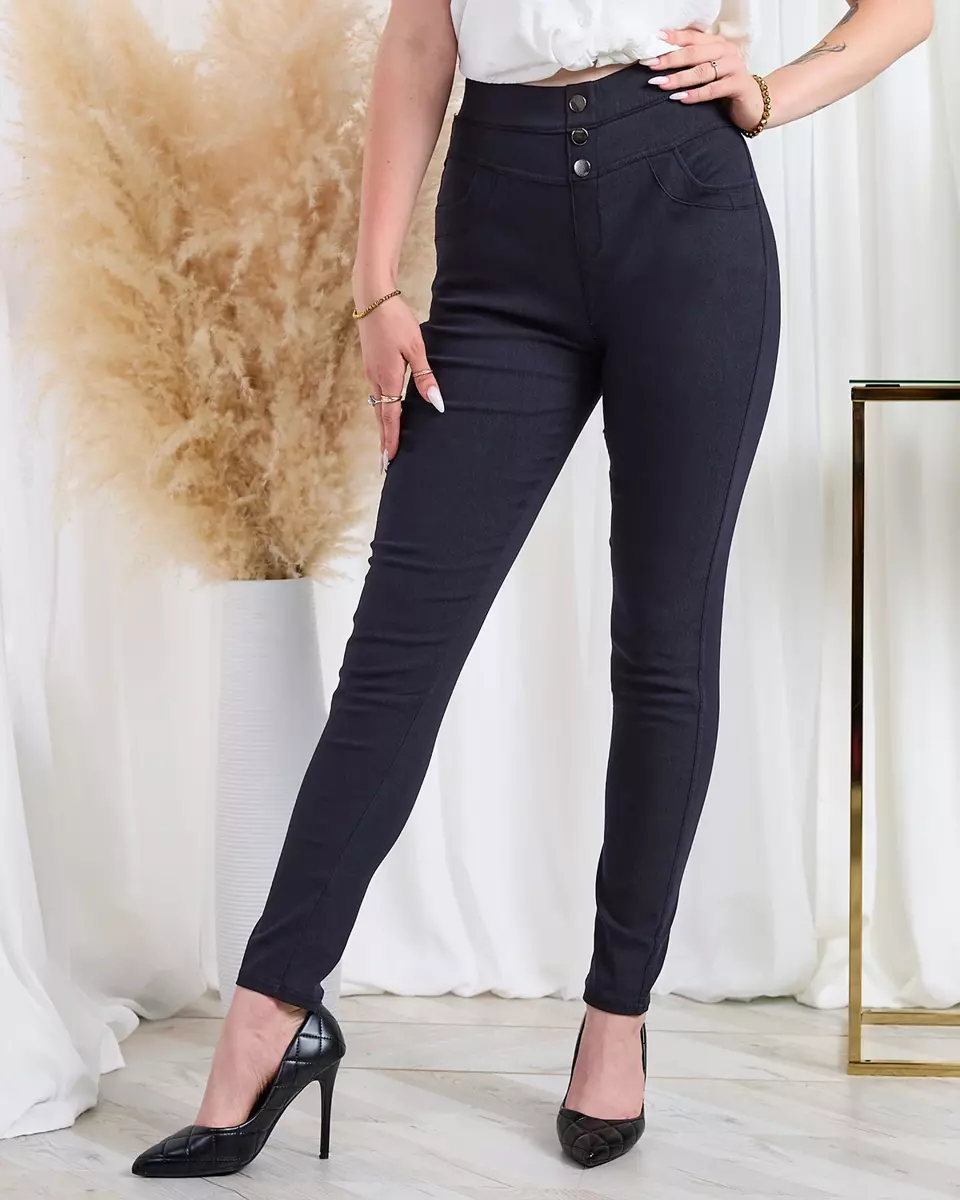 Royalfashion Черные женские таггинсы a'la jeans