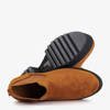 Светло-коричневые ботинки на каблуках Ovidia - Обувь