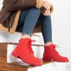 Женские красные утепленные ботинки Gawin - Обувь