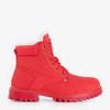 Женские красные утепленные ботинки Gawin - Обувь