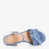 Женские синие сандалии на столбе Venis - Обувь