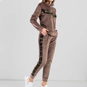 Женский коричневый спортивный костюм - Одежда